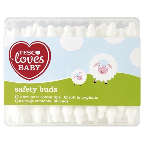Image of Tesco Loves Baby Safety Buds 60 Pack