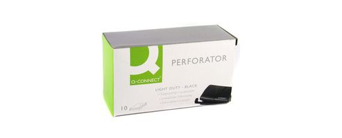 Image of Q Connect Light Duty Hole Punch Black