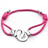 Cuffs of Love Cord Bracelet - Pink Medium