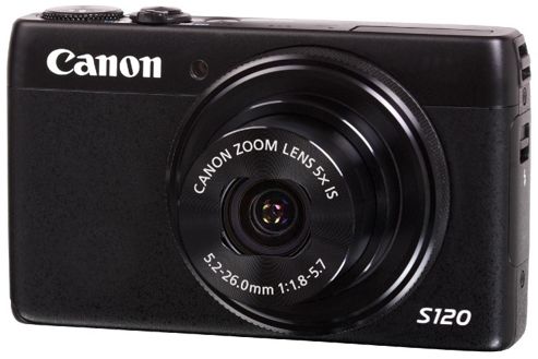 Image of Canon Powershot S120 Camera Black 12mp 5xzoom 3.0lcd Fhd 24mm Wide Lens Wifi Gps
