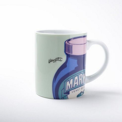 Image of Marmite Pop Art Design Mug, Light Green