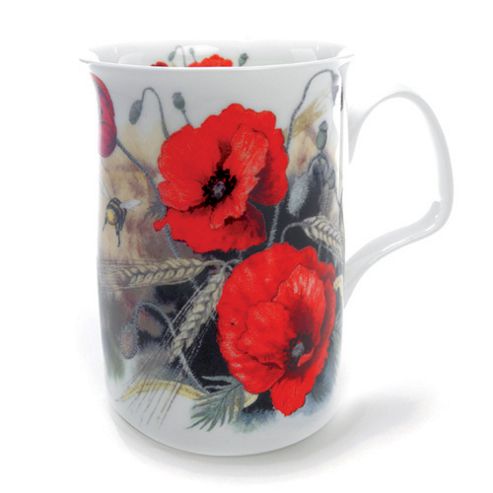 Image of Roy Kirkham Traditional Red Poppy Design Single Mug
