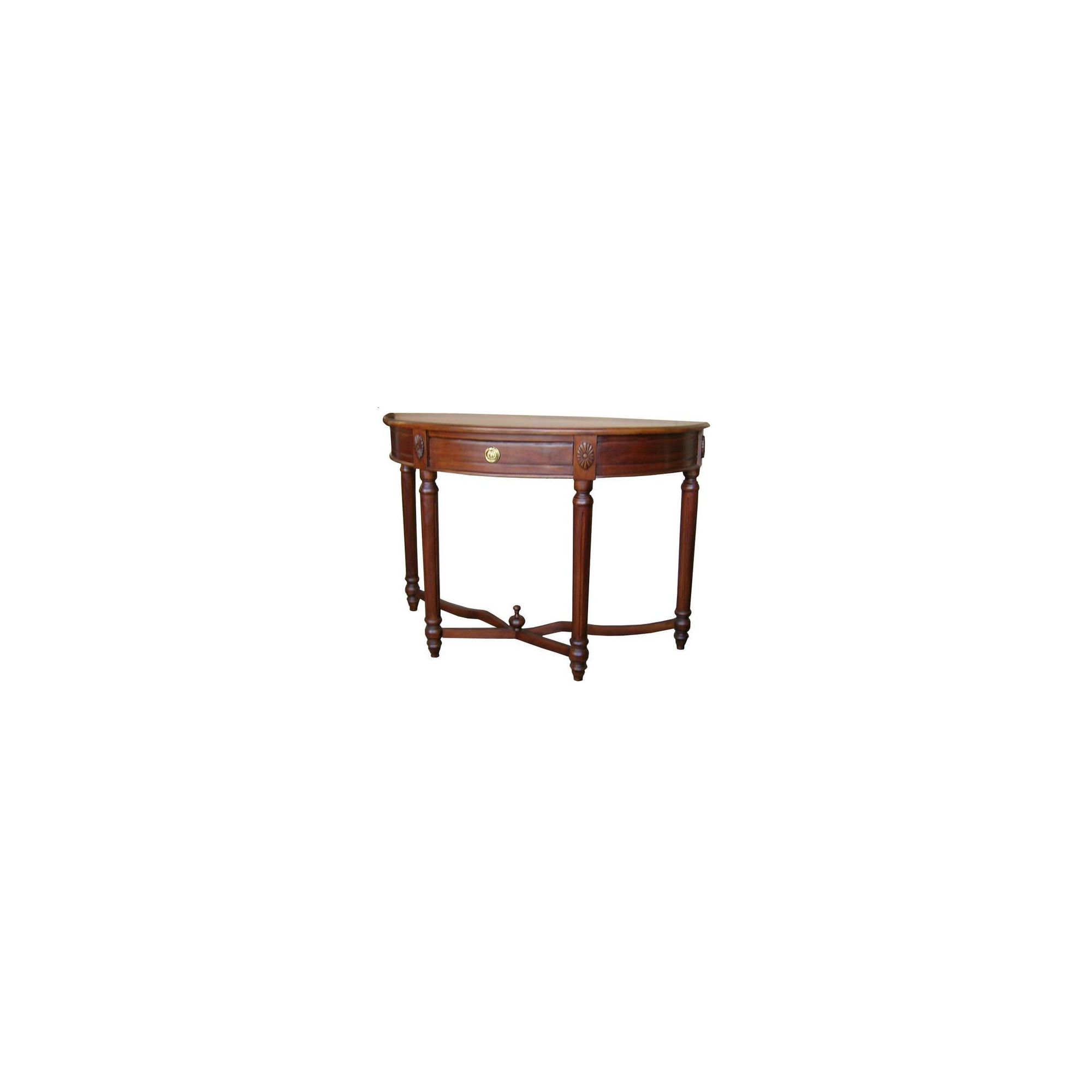 Lock stock and barrel Mahogany Regency Demi Lune Console Table in Mahogany at Tesco Direct