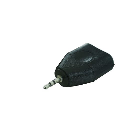 Image of 2.5mm Stereo Plug To Two 3.5mm Stereo Sockets Adaptor