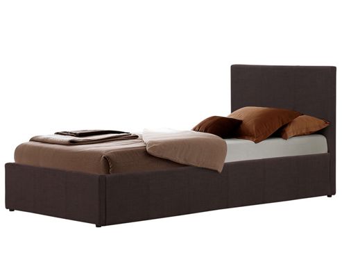 Image of Berlin Fabric Ottoman Bed - Chocolate