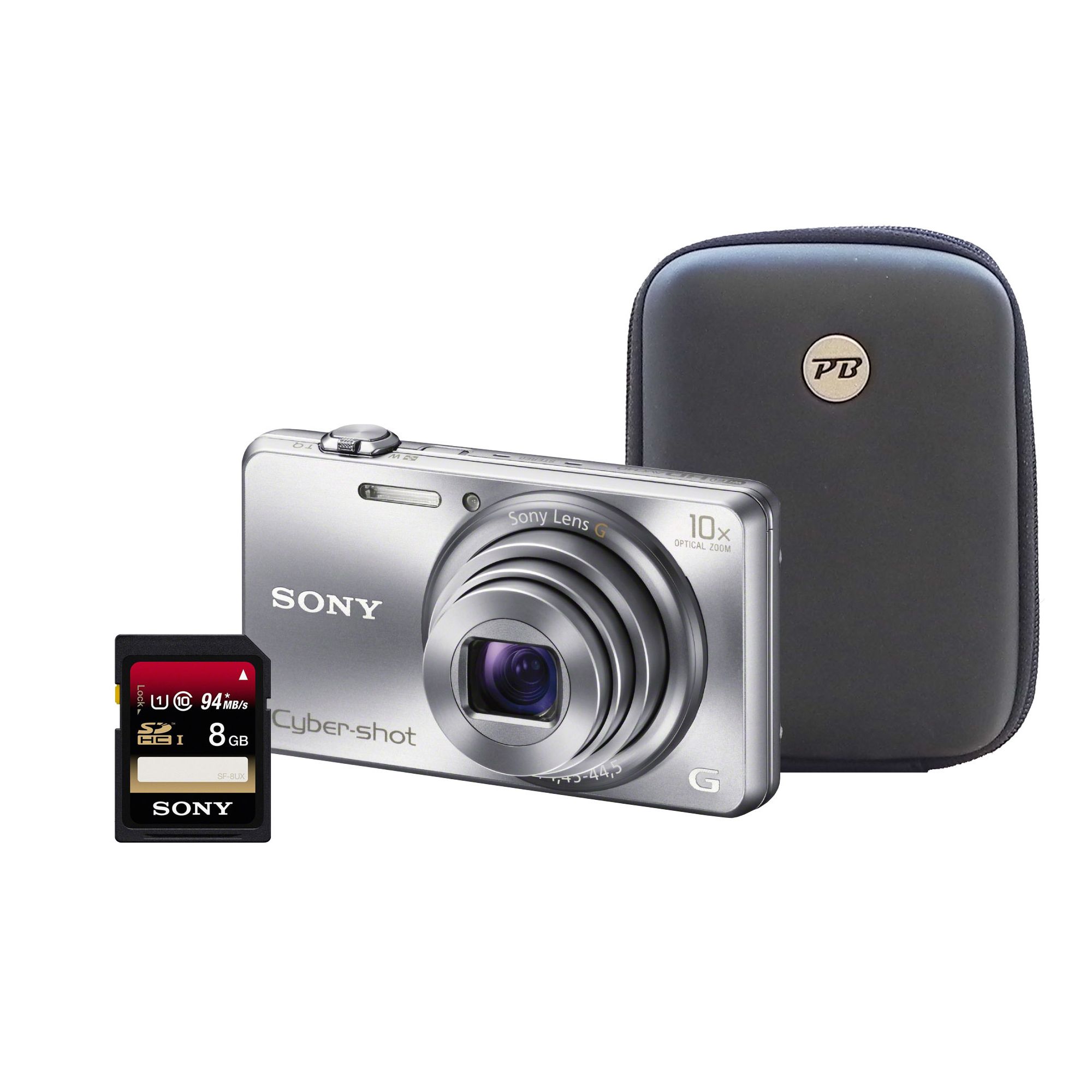 Tesco Direct Sony DSCWX200 3D Silver Camera Kit inc 8GB Class 10 SD Card and Hard Case