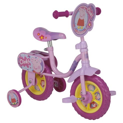 Image of Peppa Pig 10" Kids Bike With Stabilisers