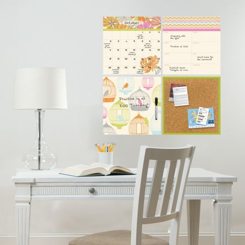 Image of Wallpops St. Tropez Dry Erase Organization Kit Stickers