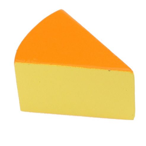 Image of Bigjigs Toys Bjf140 Wooden Play Food Cheese (pack Of 2)