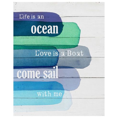 Image of Life Is An Ocean Medium Canvas 40 X 50cm