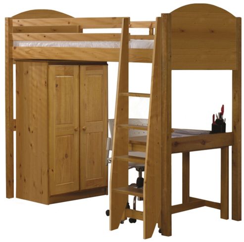 Image of Verona High Sleeper Bed Set 1 Antique