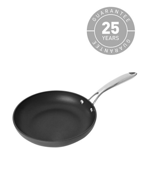 Image of Linea Aluminium Excellence 24cm Open Frypan In Black