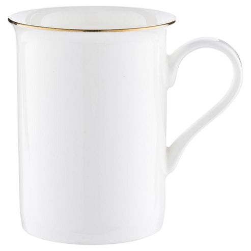 Image of Tesco Fine Bone China Gold Rim Mug, Single