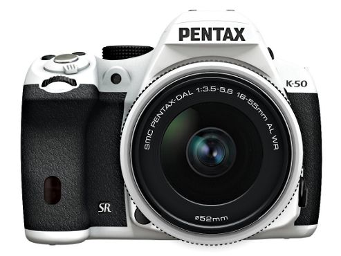 Image of Pentax K-50 Slr Camera 18-55mm White 16mp 3.0lcd Fhd