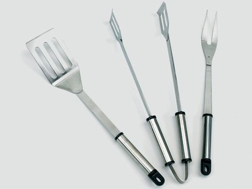 Image of Landmann 3 Piece Stainless Steel Bbq Tool Set