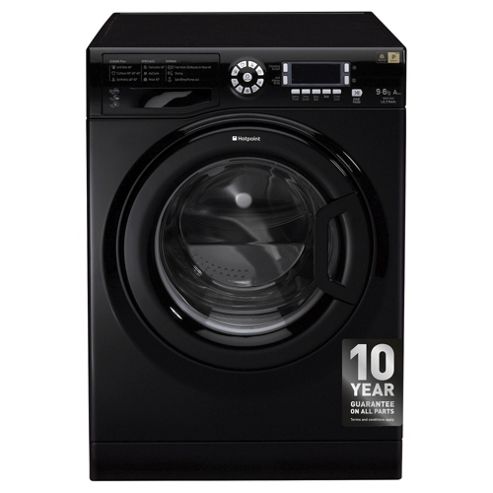 Image of Hotpoint Wdud9640k Washer Dryer, 9kg Wash Load, 1400 Rpm Spin, A Energy Rating, Black