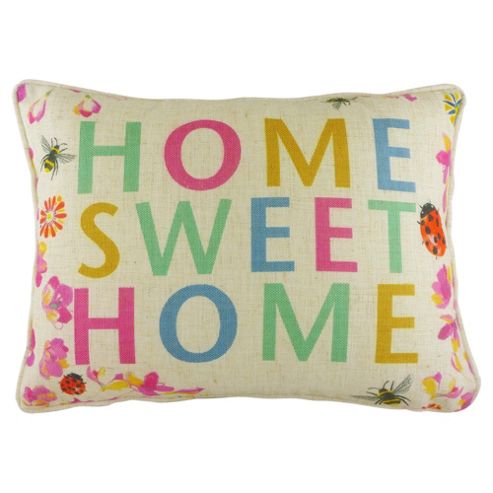 Image of Floral Home Sweet Home Cushion