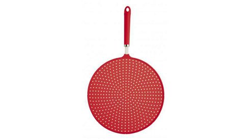 Image of Kitchen Craft Colourworks 28cm Silicone Splatter Screen - Red