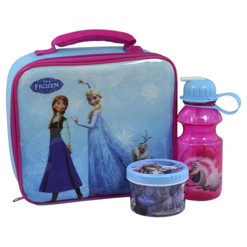 Image of Disney Frozen Lunch Bag, Water Bottle And Snack Pot Set