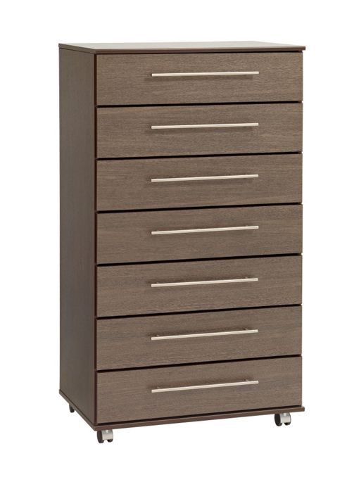 Image of Ideal Furniture New York 7 Drawer Chest - Gloss Black
