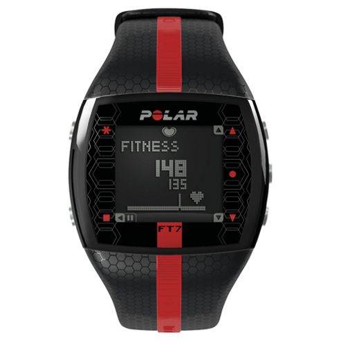 Image of Polar Ft7 Sports Watch/heart Rate Monitor, Black/red