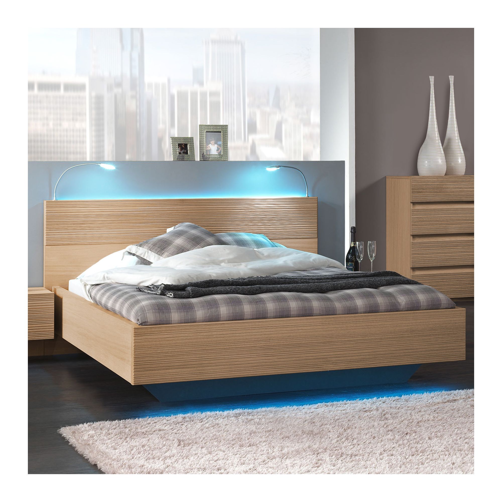 Sleepline Diva Bed - Grey Mat Lacquered - European King at Tesco Direct