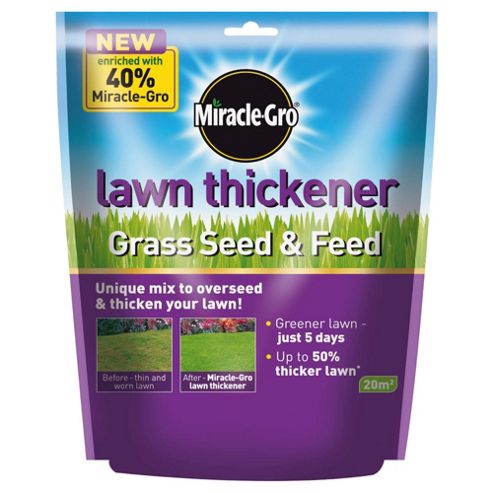 Image of Miracle-gro Lawn Thickener Grass Seed & Feed 500gm