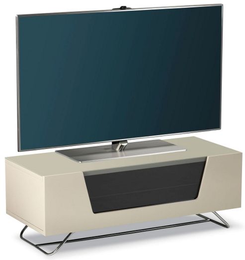 Image of Alphason Chromium Ivory Tv Stand For Up To 50 Inch Tvs