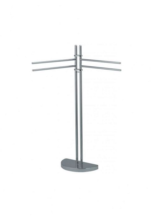 Image of Sanwood 45cm Twinax Towel Stand In Chrome