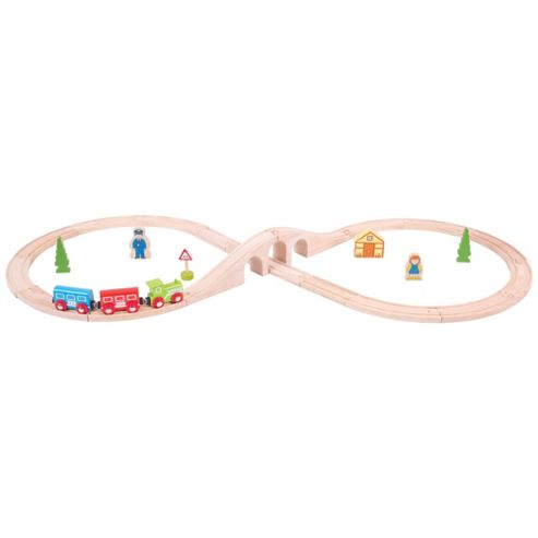 Image of Bigjigs Rail Bjt012 Figure Of Eight Train Set