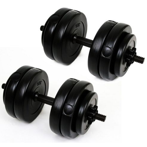 Image of Palm Springs Fittness 30kg Vinyl Dumbbell Weights Set