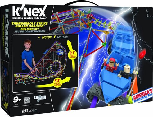 Image of K'nex Thunderbolt Strike Roller Coaster Building Set - 51587