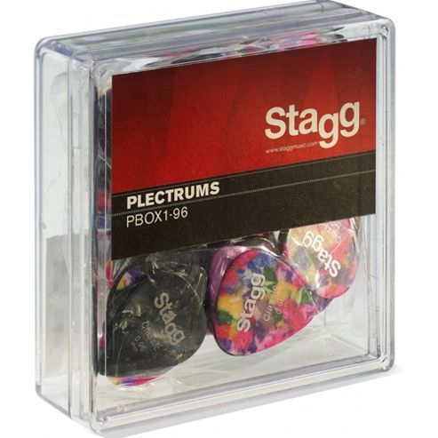 Image of Stagg Guitar Pick/plectrums X 100 Mixed Colour