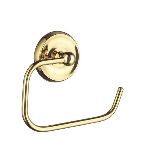 Image of Smedbo Villa Toilet Paper Holder - Polished Brass