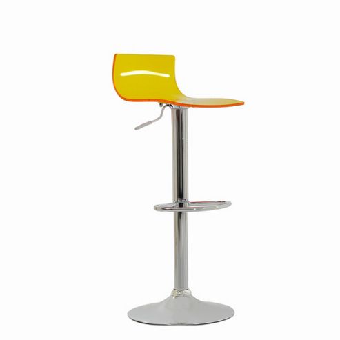 Image of Crystal Orange Breakfast Bar Stool