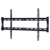 Black Universal Super Thin Fixed Wall Mount Bracket up to 60 inch