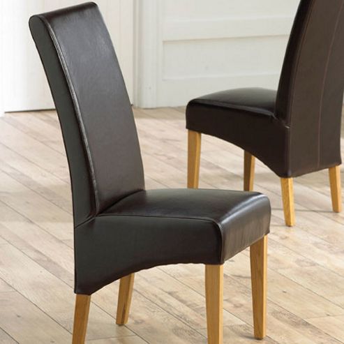 Image of Mark Harris Furniture Venice Oak Dining Chair (set Of 2) - Brown