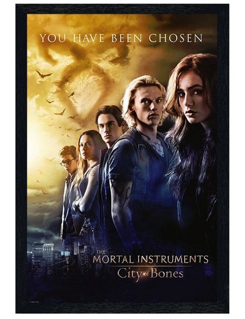 Image of Black Wooden Framed The Mortal Instruments City Of Bones You Have Been Chosen Poster