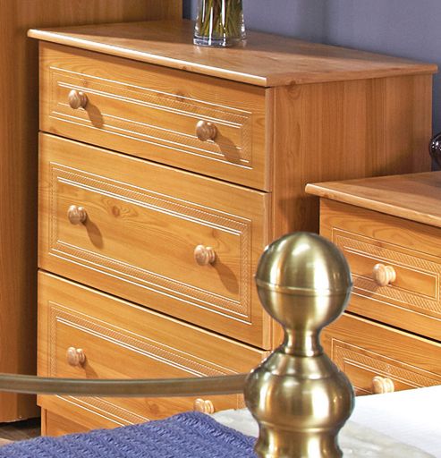 Image of Welcome Furniture Corrib 3 Drawer Deep Chest - Pine