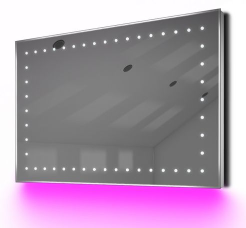 Image of Ambient Shaver Led Bathroom Illuminated Mirror With Demister Pad & Sensor K171p