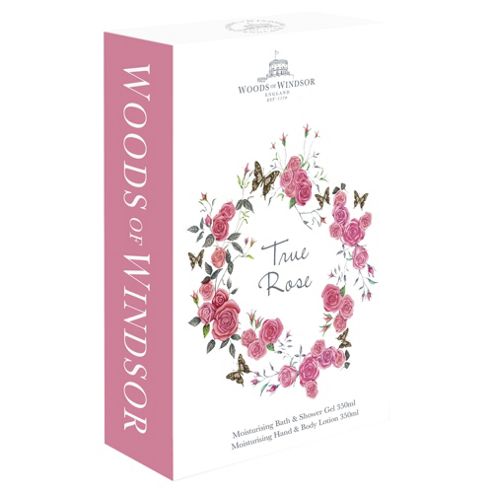 Image of Woods Of Windsor Rose Bath & Shower And Hand & Body Lotion