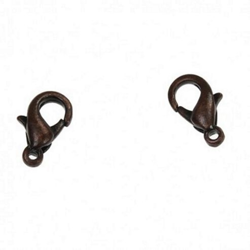 Image of Lobster Clasp - Copper 12mm - 20 Pack