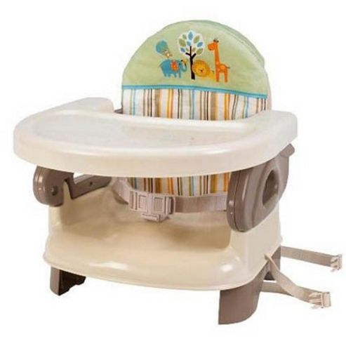 Image of Summer Infant Deluxe Comfort Folding Booster Seat - Safari Stripe