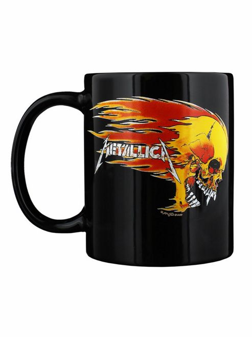 Image of Metallica Flaming Skull 10oz Ceramic Mug
