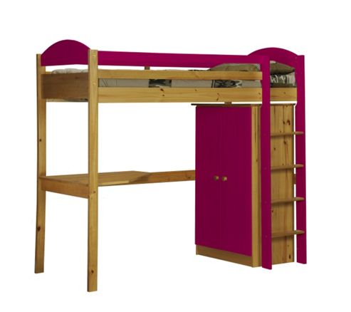 Image of Maximus High Sleeper Set 1 Antique With Fuschia Details
