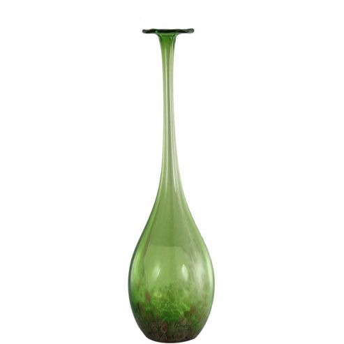 Image of House Additions Mediterranean Egyptian Vase - Green - 39.5 Cm H X 11 Cm W X 11 Cm D