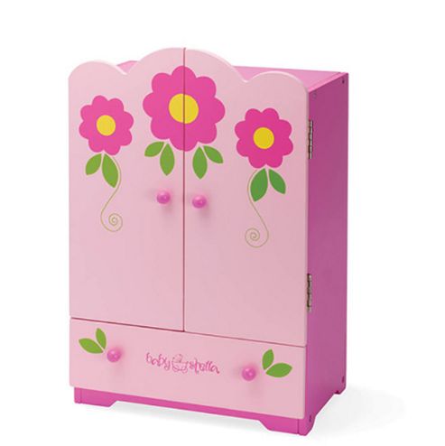 Image of Baby Stella Tickled Pink Armoire / Wardrobe - Suitable From 3 Years +