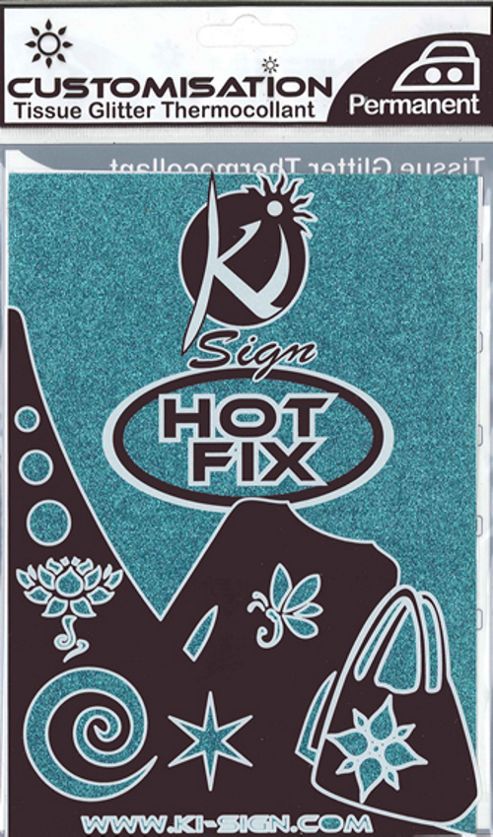 Image of Hot Fix Fabric - Glitter - Blue