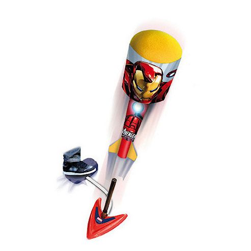Image of Marvel Avengers Two Sky Foam Rockets With Launch Base