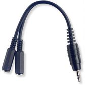 Small Mono Jack Dual Y Cable